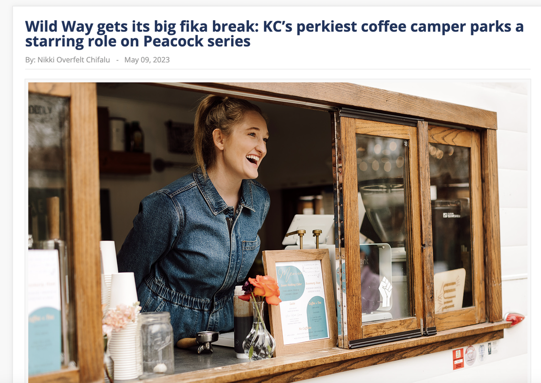 Picture of Christine smiling in the Camper with title of the article written above